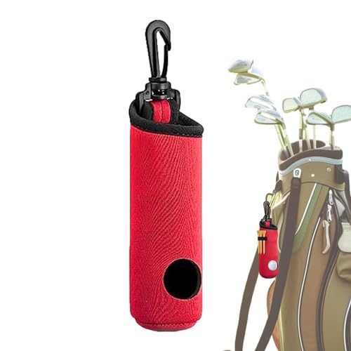 Facynde Golf Pouch Tasche ballhalter Coffee Bag Clip wasserdichte Neopren Golfballtasche mit Golf Tees für Golfbälle Golfzubehör von Facynde