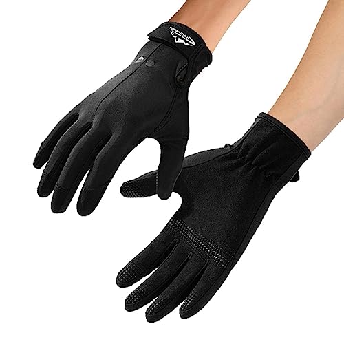 Facynde Neoprenanzug-Handschuhe, Schwimmhandschuhe, wasserdichte Handschuhe mit verdickten Handflächen und Fingerspitzen, verstellbarem Aufkleber und rutschfesten Silikonpartikeln zum Angeln, Tauchen von Facynde