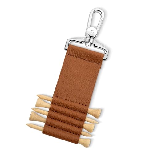 Golftaschen-Tee-Halter, Leder-Golf-Tee-Halter für Tasche | 5-Slot-Golfball-Tee-Halter aus PU-Leder - Tragbare Golfschlägertasche, Zubehör, Golf-Tee-Halter, Tasche für Golfer, Männer und Frauen Golftaschen-Tee-Halter, Leder-Golf-Tee-Halter für Tasche | 5-Slot-Golfball-Tee-Halter aus PU-Leder - Tragbare Golfschlägertasche, Zubehör, Golf-Tee-Halter, Tasche für Golfer, Männer und Frauen von Facynde