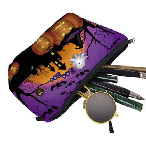 Make-up-Reisetaschen-Organizer, Goth-Make-up-Tasche,Reise-Make-up-Taschen mit -Print - Multifunktionale Kosmetiktasche mit Reißverschluss für Make-up-Pinsel, Lippenstifte, Lotion von Facynde