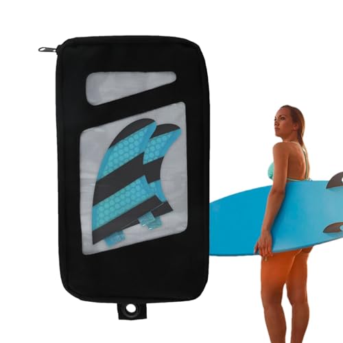 Surfboard Fin Case, Surf Fins Reisetasche | Fin Organizer Tragetasche,Flossenkoffer-Aufbewahrungsorganisator, tragbare Tragetasche, Surfflossen-Tasche, wasserdichte Tasche für Surfen, Wassersport von Facynde