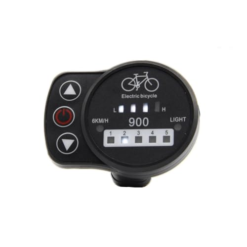 Faeymth 36 V/48 V Modifizierte Lithium-Batterie für Mountainbikes mit Quantum KT-LED900 Messgerät, 3-Poliger SM-Anschluss, Einfache Installation, Einfach zu Bedienen von Faeymth