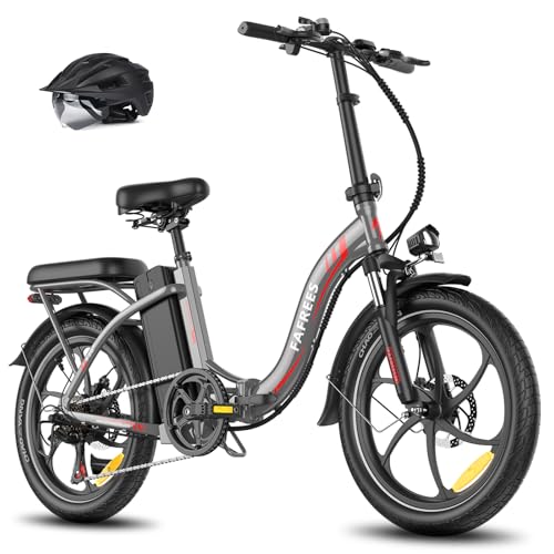 Fafrees 2025 F20+ E Bike Klapprad 20 Zoll für Erwachsene [ Offiziell ] Herren Ebike Damen Fatbike 20AH/720Wh Akku, Elektrofahrrad 250W, E Mountainbike 25km/h 140kg (Grau) von Fafrees