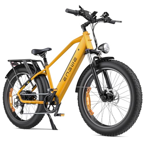 Fafrees E Bike 26 Zoll, Elektrofahrräder für Herren Damen mit 48V 16AH Akku, E-Mountainbike 60-150KM Elektrofahrrad mit 4.0 fette Reifen, 25Km/h, ENGWE E26 (E26 ST, Gelb) von Fafrees