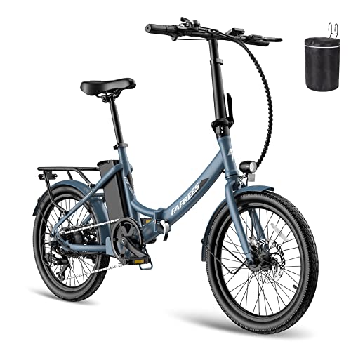 Fafrees F20 Lite, e-Bike klapprad 20 Zoll, Elektrofahrrad 36V 14.5Ah, City EBike Herren Damen 250W 25km/h, Reichweite bis zu 55-110 km E-Fahrrad Klappbares, Blau von Fafrees