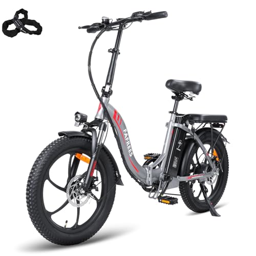 Fafrees F20 [ Official ] Fatbike E Bike Damen mit 36V 15AH abnehmbarem Akku, Herren E-Bike Klapprad 20 Zoll Fahrrad, Electric Citybike Klappbar 250W, Ebike Klapprad 25km/h, Elektrofahrrad von Fafrees