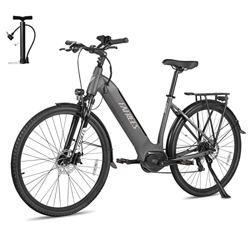 Fafrees FM9 Ebike 28 Zoll, Elektrofahrrad 250W Mittelmotor 65 Nm, E-Fahrrad E Bike Damen Herren 36V 15Ah Akku, Pedelec 25km/h, Reichweite 100-120 km (Schwarz) von Fafrees