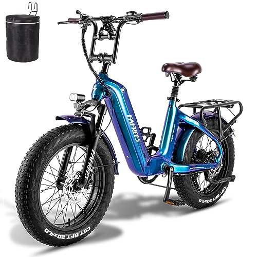 Fafrees [ OFFIZIELL F20 Master E-Bike Mountainbike 20 Zoll, 48V/22,5AH Batterie, Elektrofahrrad 60N.m, Falt Ebike Shimano 7S, E Trekkingrad Damen Hydraulische Scheibenbremsen, Elektrisches Fahrrad von Fafrees