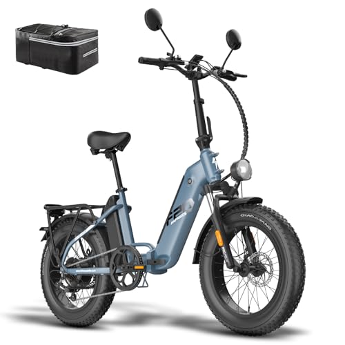 Fafrees [ Offiziell FF20 Polar E Bike Herren Faltbar mit 48V 10,4Ah*2 Akkus, Damen E-Bike Klapprad 20 Zoll, Ebike Mountainbike, Faltbares Elektrofahrrad Fatbike Shimano 7S, E Fahrrad Erwachsene von Fafrees