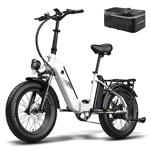Fafrees [ Offiziell FF20 Polar Damen E Bike klappbar 20 Zoll mit 48V 10.4Ah*2 Akku, Herren E-Bike Elektrofahrrad fette Reifen Klapprad 6km/h Gehhilfe, Mountainbike 65 N.m, Fatbike Elektro Fafrees [ Offiziell FF20 Polar Damen E Bike klappbar 20 Zoll mit 48V 10.4Ah*2 Akku, Herren E-Bike Elektrofahrrad fette Reifen Klapprad 6km/h Gehhilfe, Mountainbike 65 N.m, Fatbike Elektro von Fafrees