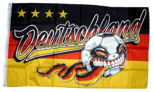 Fahne/Flagge Deutschland 4 Sterne Ball 90 x 150 cm von FahnenMax