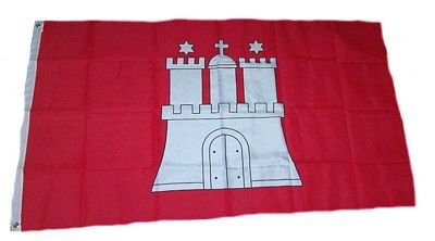 Fahne / Flagge Hamburg NEU 150 x 250 cm von FahnenMax