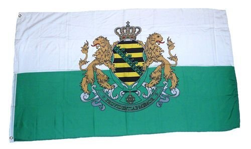 Fahne/Flagge Königreich Sachsen Wappen 60 x 90 cm von FahnenMax