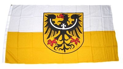 Fahne/Flagge Niederschlesien NEU 90 x 150 cm Flaggen von FahnenMax