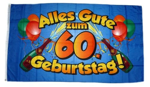 Fahne/Flagge Alles Gute zum 60. Geburtstag 90 x 150 cm Fahne/Flagge Alles Gute zum 60. Geburtstag 90 x 150 cm von FahnenMax