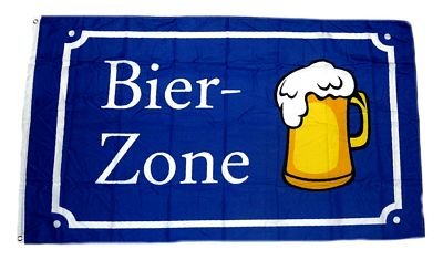 Fahne/Flagge Bier Zone 90 x 150 cm Fahnen Flaggen von FahnenMax