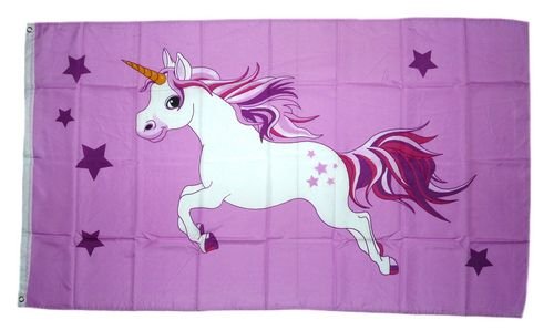 Fahne/Flagge Einhorn rosa NEU 90 x 150 cm Fahne/Flagge Einhorn rosa NEU 90 x 150 cm von FahnenMax