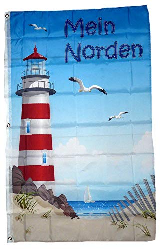 Fahne/Flagge Mein Norden Leuchtturm 90 x 150 cm Fahne/Flagge Mein Norden Leuchtturm 90 x 150 cm von FahnenMax