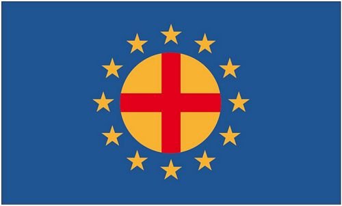 Fahne/Flagge Paneuropa-Union 90 x 150 cm Fahne/Flagge Paneuropa-Union 90 x 150 cm von FahnenMax