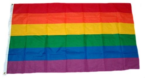 Fahne/Flagge Regenbogen NEU 90 x 150 cm Flaggen Fahne/Flagge Regenbogen NEU 90 x 150 cm Flaggen von FahnenMax