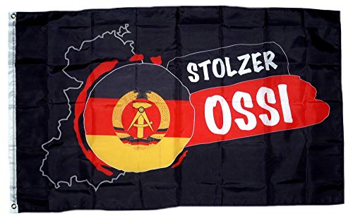 Fahne/Flagge Stolzer Ossi DDR 90 x 150 cm Fahne/Flagge Stolzer Ossi DDR 90 x 150 cm von FahnenMax