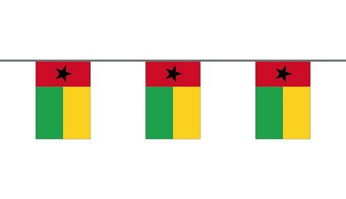 Fahnenkette Guinea Bissau 6 m Fahne Flagge Flaggenkette von FahnenMax