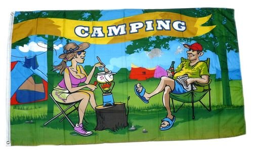 Flagge/Fahne Camper Camping 90 x 150 cm Flagge/Fahne Camper Camping 90 x 150 cm von FahnenMax