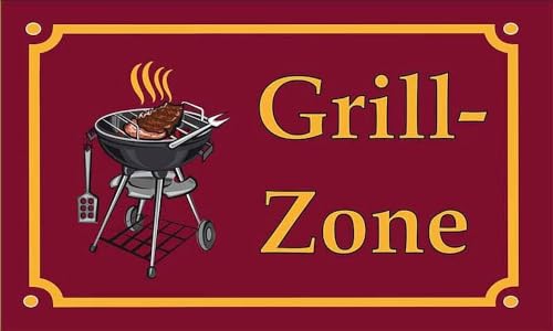 Flagge/Fahne Grill Zone 90 x 150 cm Flagge/Fahne Grill Zone 90 x 150 cm von FahnenMax