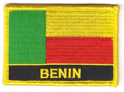 Flaggen Aufnäher Patch Benin Schrift Fahne NEU von FahnenMax