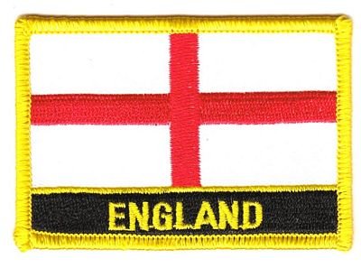 Flaggen Aufnäher Patch England Schrift Fahne NEU von FahnenMax