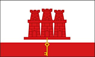 Fahne/Flagge Gibraltar NEU 90 x 150 cm von Fahnenwelt