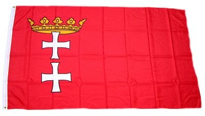 Fahne/Flagge Danzig NEU 90 x 150 cm Flaggen von Fahnenwelt