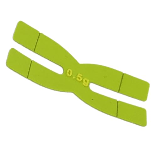 3 H-förmige Silikonschläger 0,5 g Badminton-Gewichtsstreifen Installation und Entfernung von Fahoujs