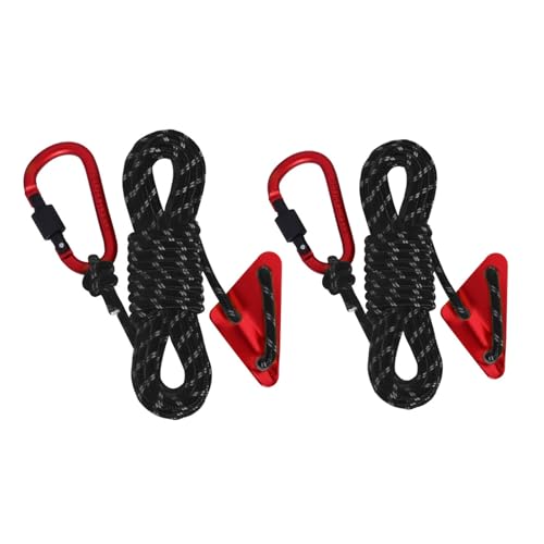 Fahoujs Abspannseil, 5 mm, Zelt-Abspannleine, 4,8 m, reflektierende Schnur, Abspannleine, Zeltführungsseil für Markise, Camping, reflektierendes Zeltabspannseil von Fahoujs