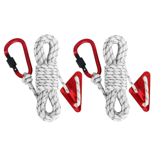 Fahoujs Abspannseil, 5 mm, Zelt-Abspannleine, 4,8 m, reflektierende Schnur, Abspannleine, Zeltführungsseil für Markise, Camping, reflektierendes Zeltabspannseil von Fahoujs