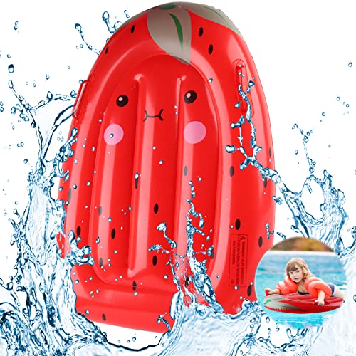 Surfbrett Aufblasbar Luftmatratze, FainFun Luftmatratze Kinder Surfbrett, Wellenreiter Aufblasbar Kinder, Aufblasbares Bodyboard mit Griffen, für 3-14 Jahre Kinder, 85 x 65cm, Erdbeere Surfbrett Aufblasbar Luftmatratze, FainFun Luftmatratze Kinder Surfbrett, Wellenreiter Aufblasbar Kinder, Aufblasbares Bodyboard mit Griffen, für 3-14 Jahre Kinder, 85 x 65cm, Erdbeere von FainFun