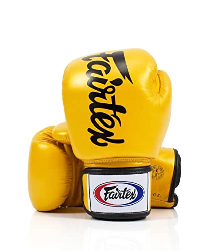 Fairtex BGV19 Deluxe Tight-Fit Gloves (Gold, 14 oz) von Fairtex