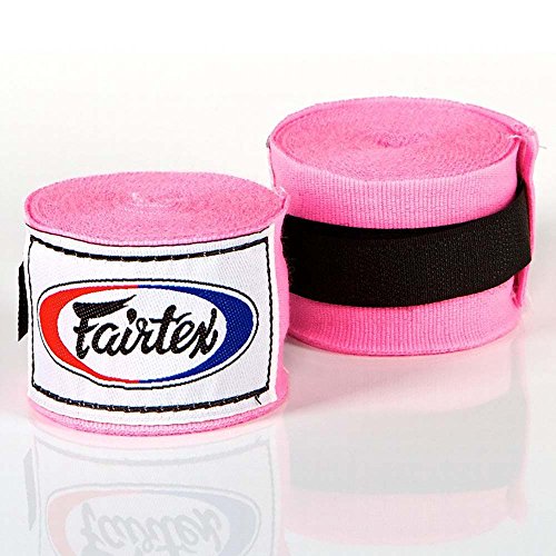 Fairtex Bandagen, halb-elastisch, 4.5 m, pink, Wickelbandagen, Hand Wrap von Fairtex