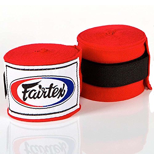 Fairtex Bandagen, halb-elastisch, 4.5 m, rot, Hand Wraps, MMA, Muay Thai, Boxen Fairtex Bandagen, halb-elastisch, 4.5 m, rot, Hand Wraps, MMA, Muay Thai, Boxen von Fairtex