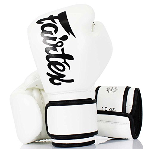 Fairtex Boxhandschuhe, BGV-14, Micro Fiber, weiß, Boxing Gloves MMA Muay Thai Size 12 Oz von Fairtex