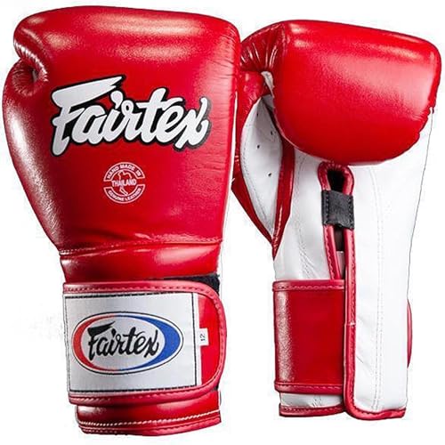 Fairtex Boxhandschuhe, BGV9, Mexican Style, rot-weiß, (12 Oz) von Fairtex