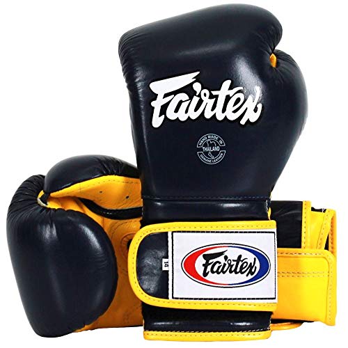 Fairtex Boxhandschuhe, BGV9, schwarz-gelb Größe 10 Oz von Fairtex