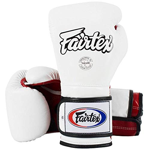 Fairtex Boxhandschuhe, BGV9, weiß-rot Größe 14 Oz von Fairtex