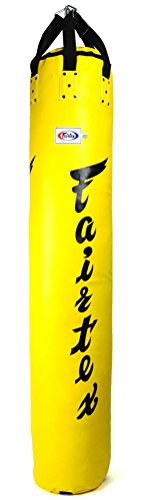 Fairtex HB6 Muaythai Bananenbeutel, 1,8 m, ungefüllt, Gelb von Fairtex