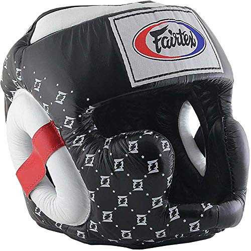 Fairtex Kopfschutz Spuer Sparring HG10, schwarz/weiß, L Fairtex Kopfschutz Spuer Sparring HG10, schwarz/weiß, L von Fairtex