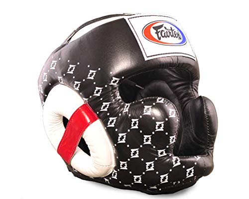 Fairtex Kopfschutz Spuer Sparring HG10, schwarz/weiß, M Fairtex Kopfschutz Spuer Sparring HG10, schwarz/weiß, M von Fairtex