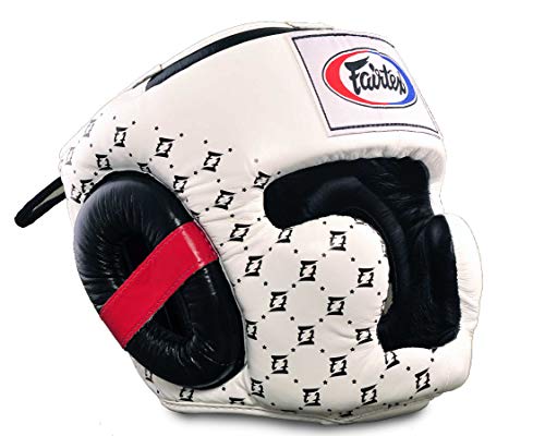 Fairtex Kopfschutz Spuer Sparring HG10, weiß/schwarz, XL von Fairtex