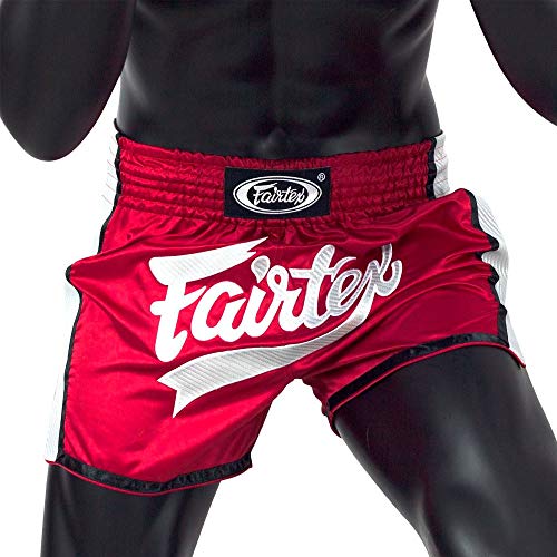 Fairtex Muay Thai Shorts, BS1704, rot-weiß Größe S von Fairtex