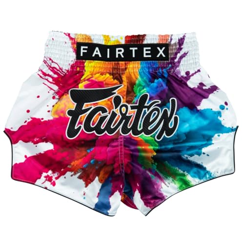 Fairtex Muay Thai Shorts, BS1939, Funky Soul, weiß (S) von Fairtex