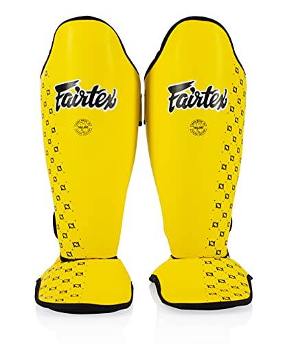 Fairtex SP5 Muay Thai Schienbeinschoner für Männer, Frauen, Kinder | Hochwertig, leicht & langlebig | Erweiterter Schutz gegen Schienbeinschmerzen beim Training oder Sparring von Fairtex